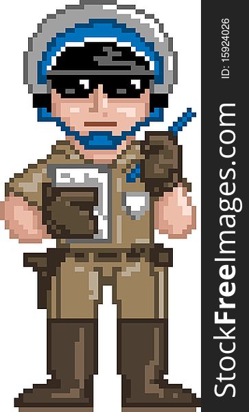 PixelArt: Police Officer