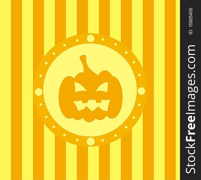 Cute halloween background with pumpkin. Cute halloween background with pumpkin