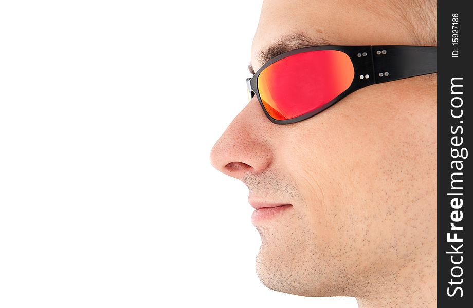 Closeup Man In Sunglasses