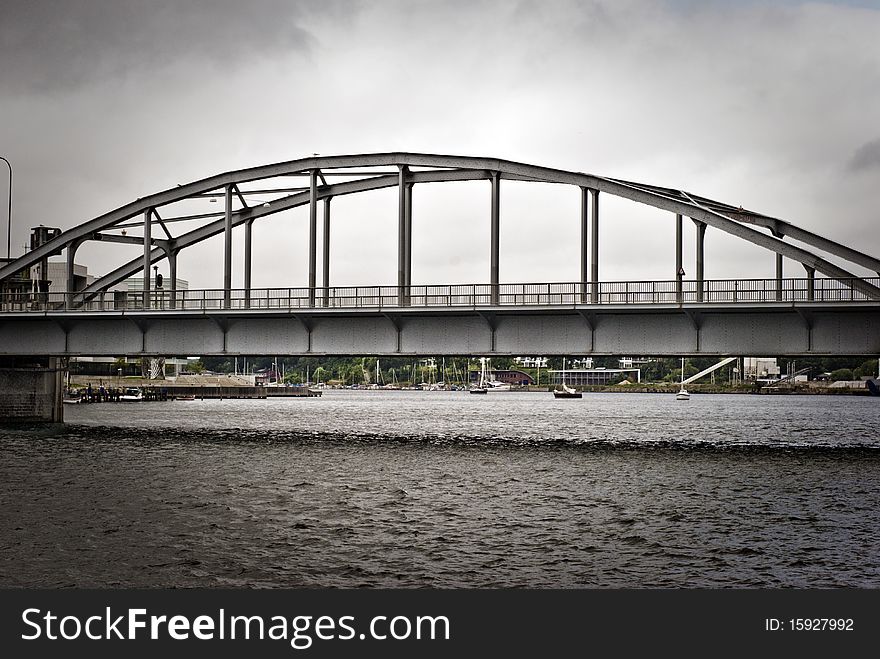 King Christian X Bridge in Soenderborg, Denmark.