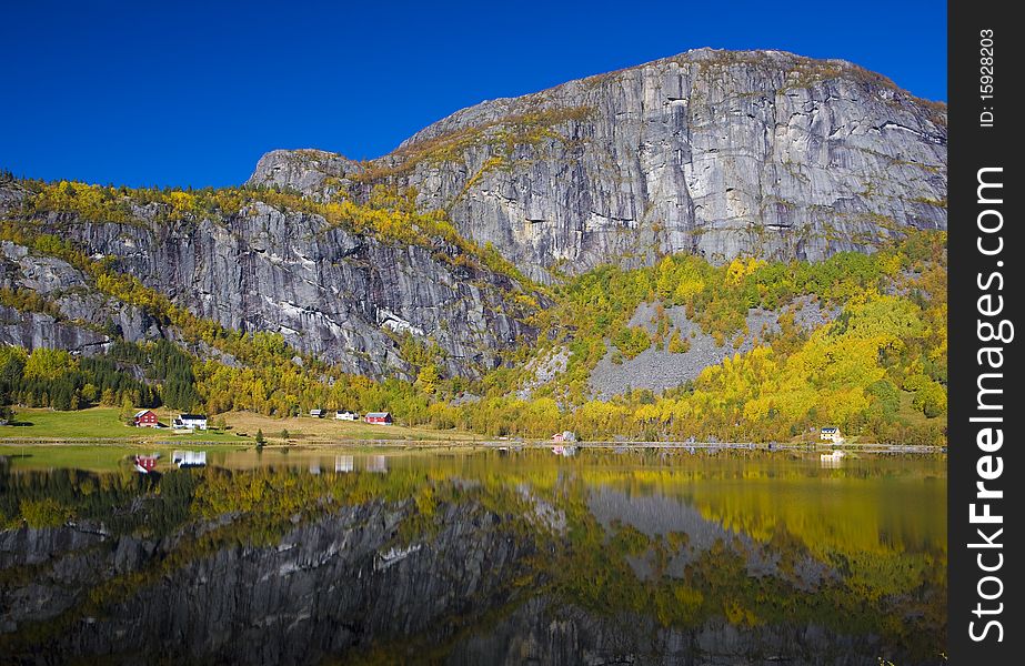 Landscape near Otta river, Norway. Landscape near Otta river, Norway