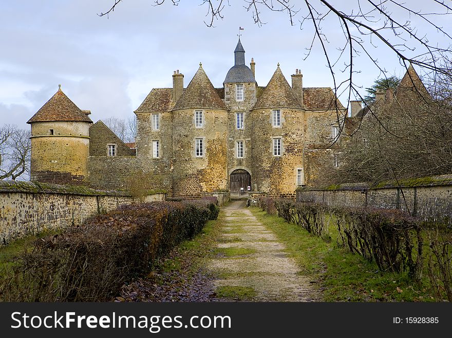 Chateau de Ratilly, Burgundy, France. Chateau de Ratilly, Burgundy, France