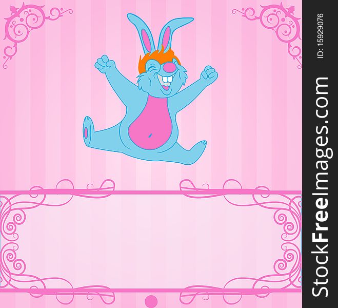 Cheerful Bunny Background