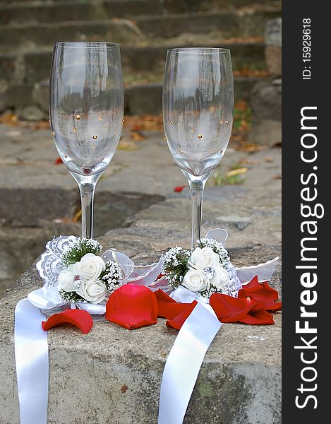 Weddings glasses for champagne