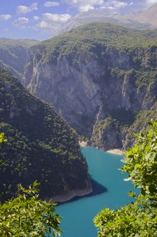 Blue Lake In Mountains Stock Images