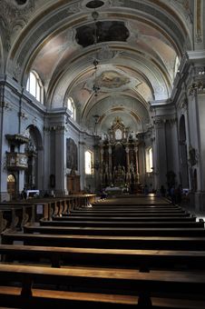 Cortina D Ampezzo Parish Church Royalty Free Stock Photo Cortina D Ampezzo Parish Church Royalty Free Stock Photo