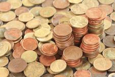 Coins Wallpaper Stock Photography