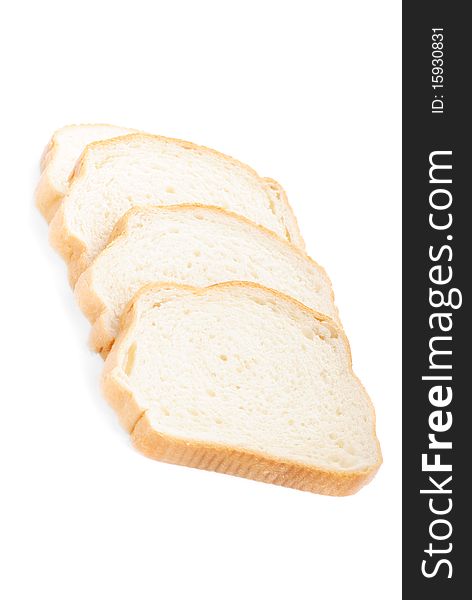 Bread on white background(isolated). Bread on white background(isolated).