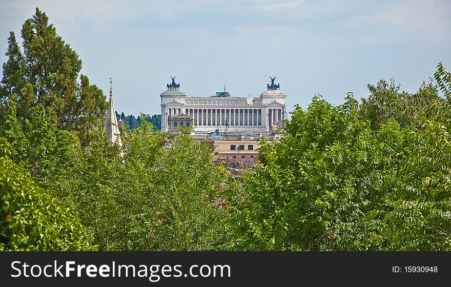 The unknow soldier monument in Rome, Italy