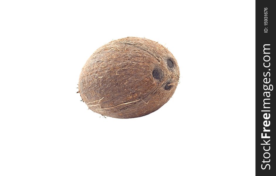 Coconut isolated on white background