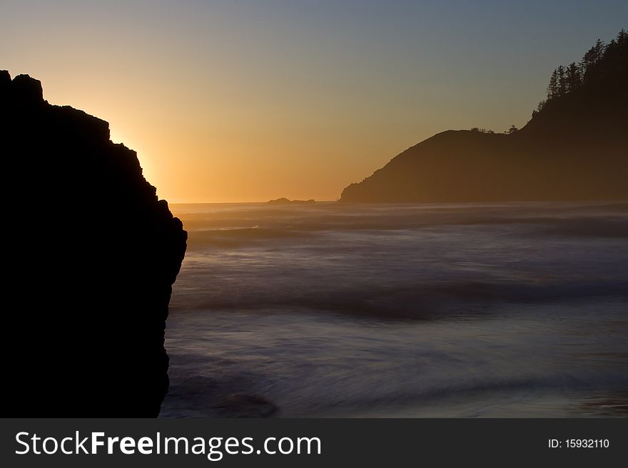 Sunset at Ecola State Park