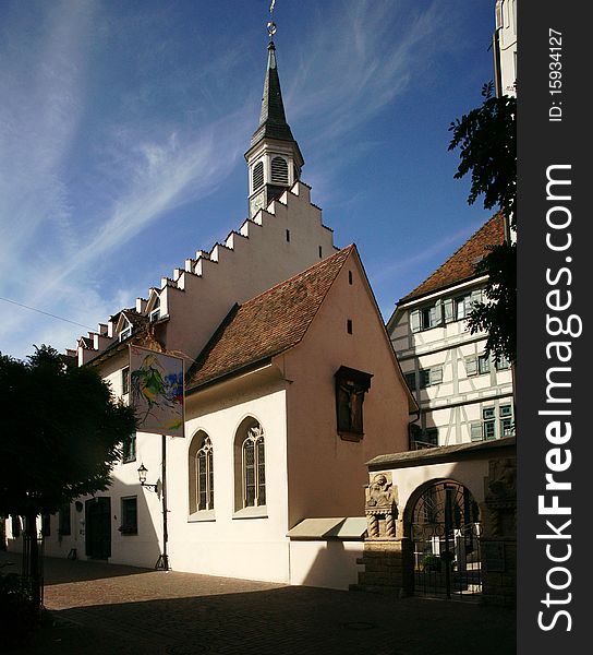 This medieval church hospital is located in the German town of Radolfzell on Lake Constance.