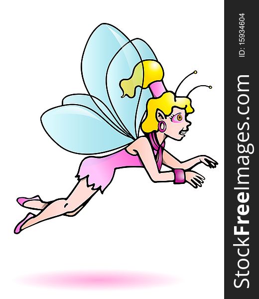 This flying pink fairy can be used anything you can imagine