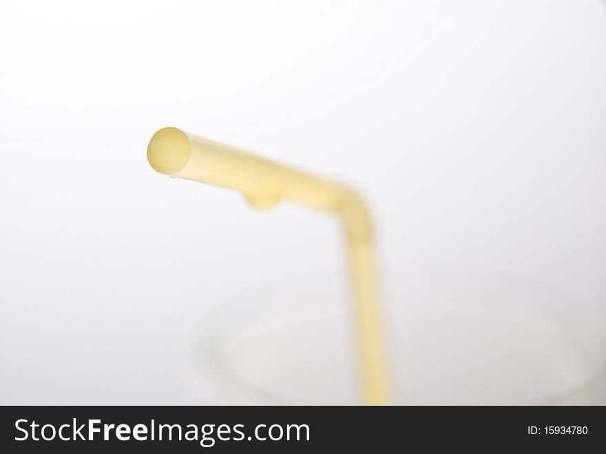 Macro shot of a straw