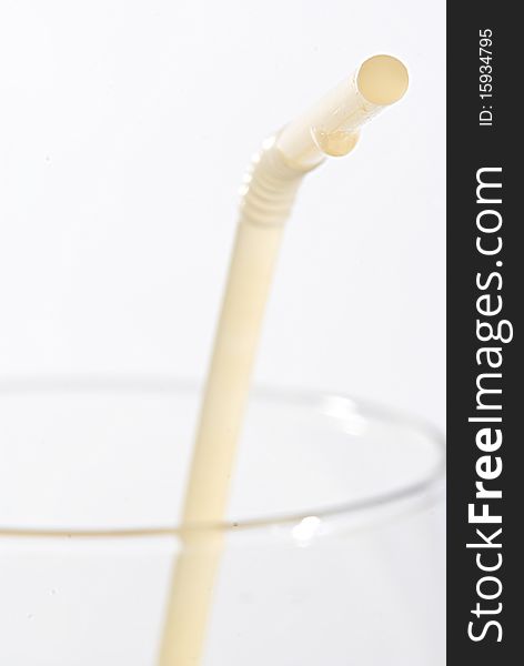 Macro shot of a straw