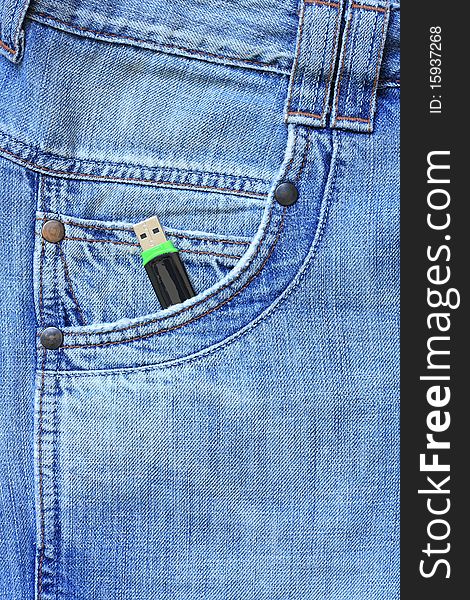 Flash Drive In Your Pocket Jeans