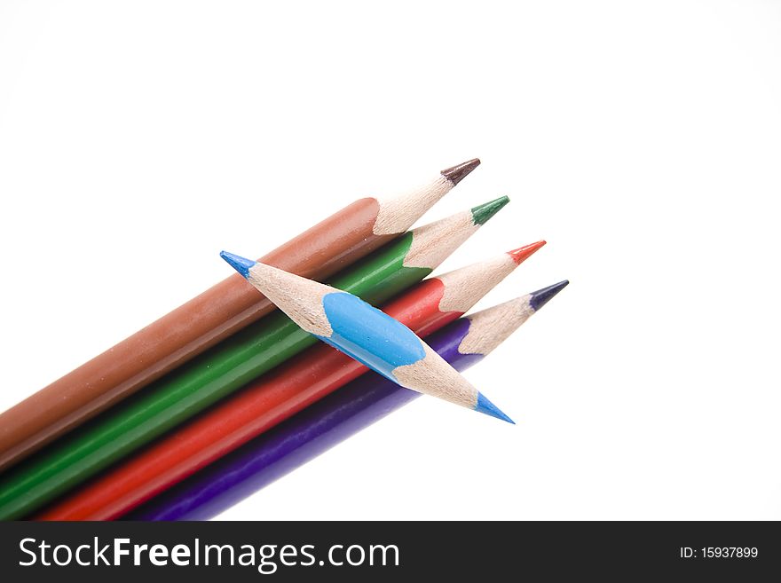 Colored pencils for the school and office