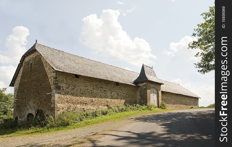 Typical French Barn in Central France