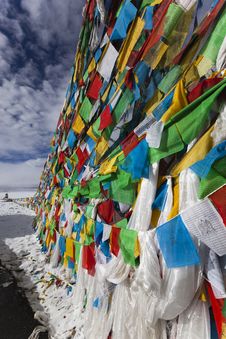 Tibet: Tibetan Prayer Flags Royalty Free Stock Images Tibet: Tibetan Prayer Flags Royalty Free Stock Images