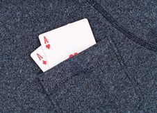 Aces In The Pocket Stock Photography Aces In The Pocket Stock Photography