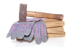 Working Glove And Carpenter Tools Royalty Free Stock Photo Working Glove And Carpenter Tools Royalty Free Stock Photo