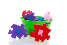ABC Colorful Puzzle Stock Photography ABC Colorful Puzzle Stock Photography