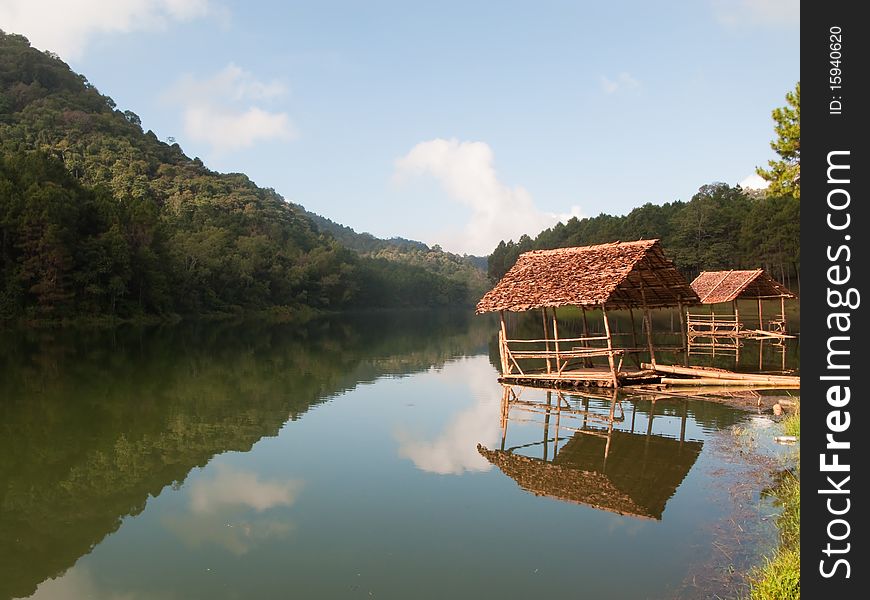 Reservoir at Pang Ung, Mae Hong Son Thailand. Reservoir at Pang Ung, Mae Hong Son Thailand