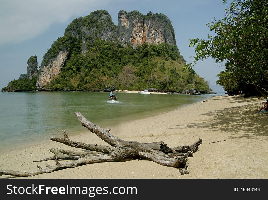 Beautiful beach at Koh Prakbrew , Krabi in Andaman sea , Thailand. Beautiful beach at Koh Prakbrew , Krabi in Andaman sea , Thailand