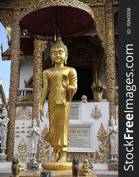 Image of buddha in thai tample