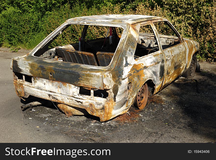 Burnt Car Wreck