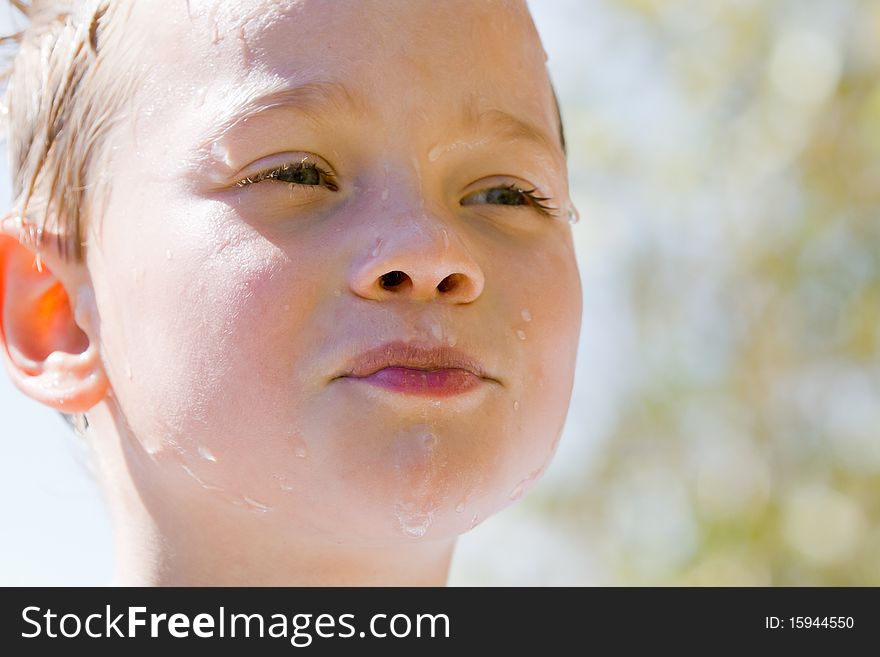 Portrait of a young smiling child. Portrait of a young smiling child