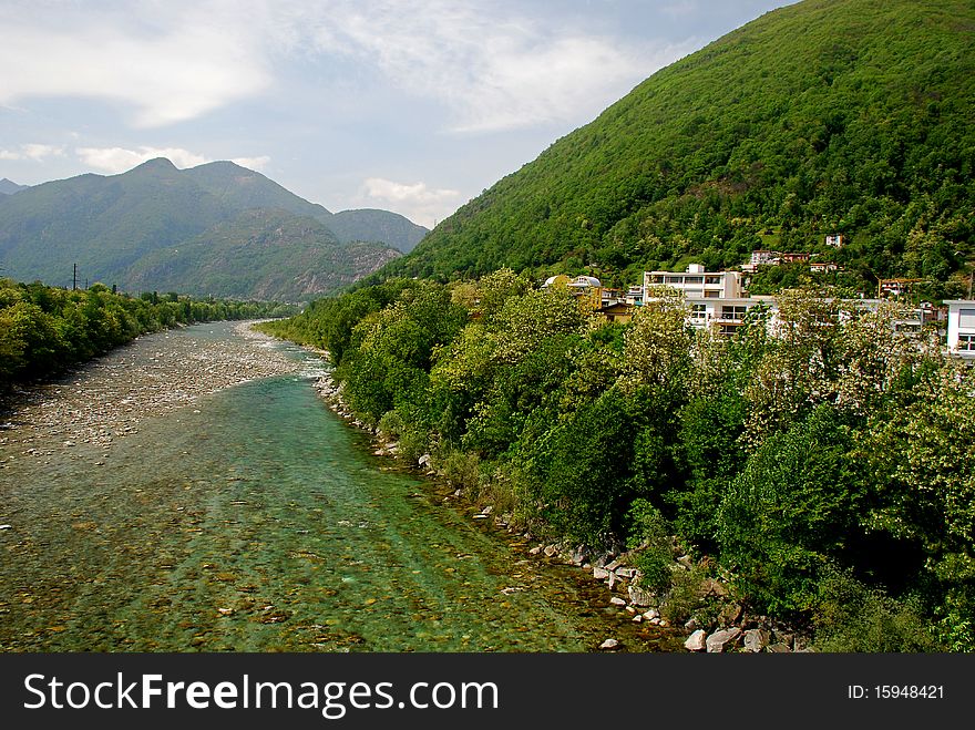 Maggia River In Springtime