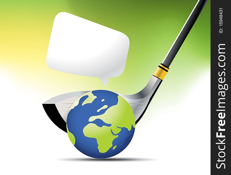 Golf Sport concept background illustration . Golf Sport concept background illustration .