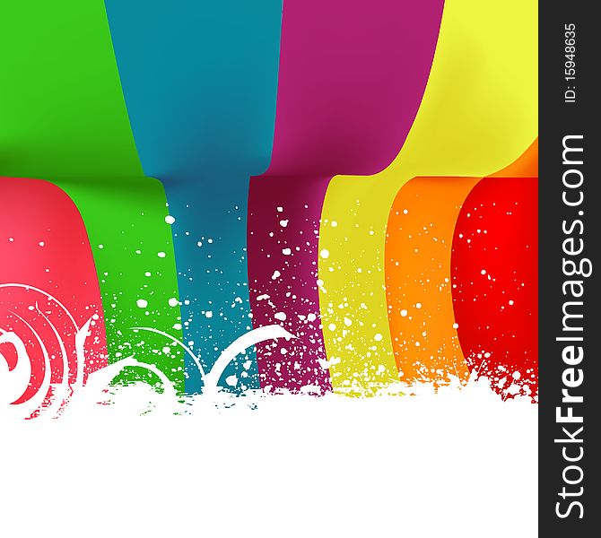 Vector illustration of colored Abstract background.