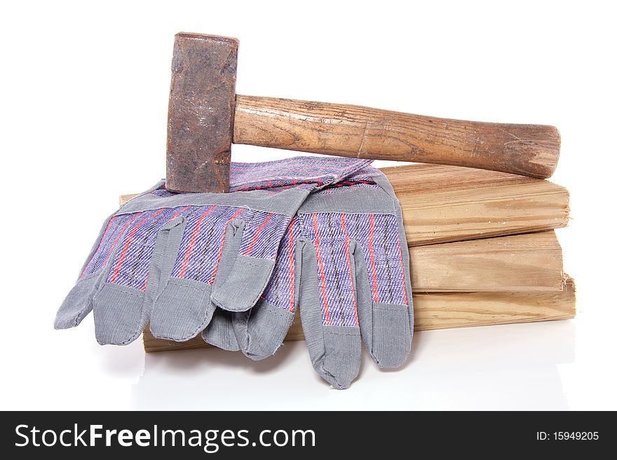 Working glove and carpenter tools