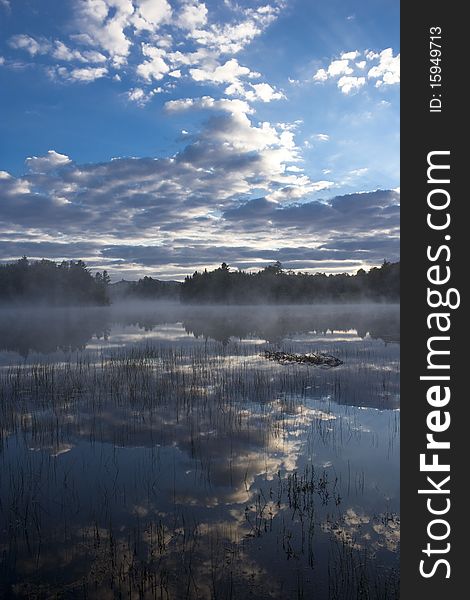 Early morning in the Adirondack Mountains. Early morning in the Adirondack Mountains