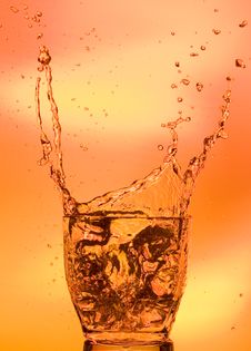 Splashing Whisky Royalty Free Stock Photography Splashing Whisky Royalty Free Stock Photography