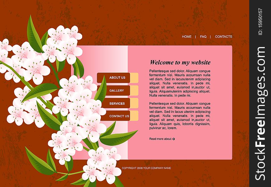 Website template