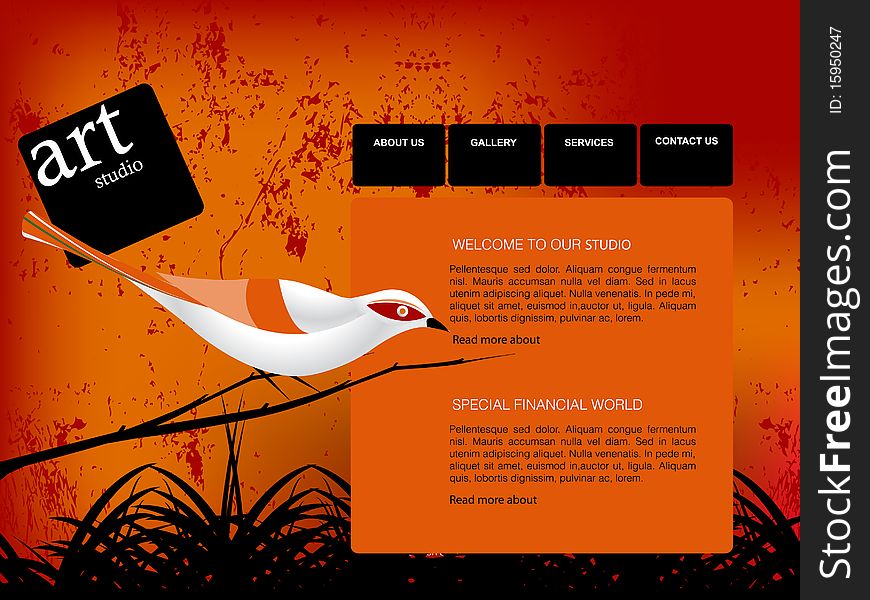 Website template