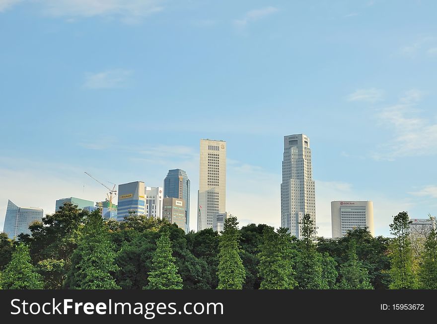 City skyline of Singapore for concepts such as business and finance, metropolitan cities, and travel. City skyline of Singapore for concepts such as business and finance, metropolitan cities, and travel.