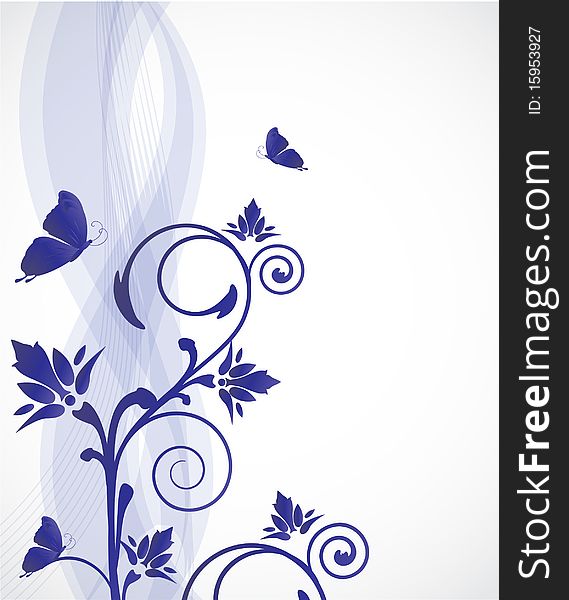 Floral vector background An excellent example to illustrate the book, creating wallpaper pattern fabric, interior design, packaging, book cover