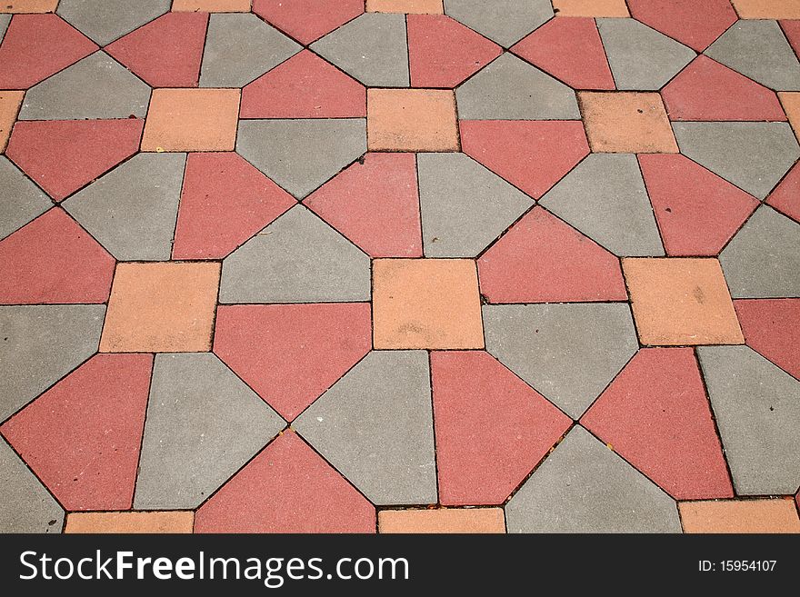 Floor texture on tiles background