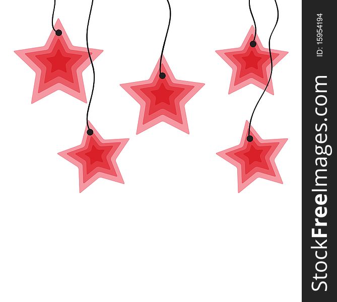 Christmas Red Stars for interior decoration and Christmas tree. Christmas Red Stars for interior decoration and Christmas tree