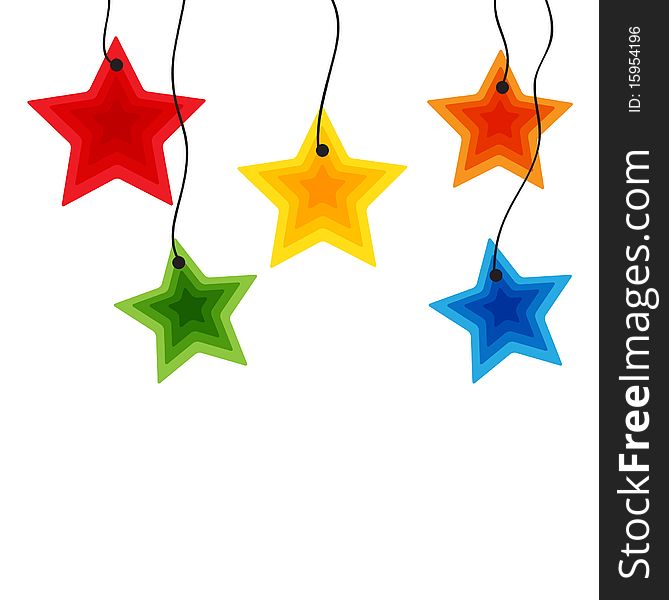 Holiday stars of different colors and shades. Holiday stars of different colors and shades