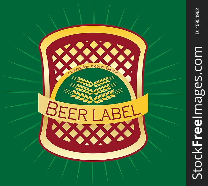 Beer label design sticker sticky style symbol,. Beer label design sticker sticky style symbol,.