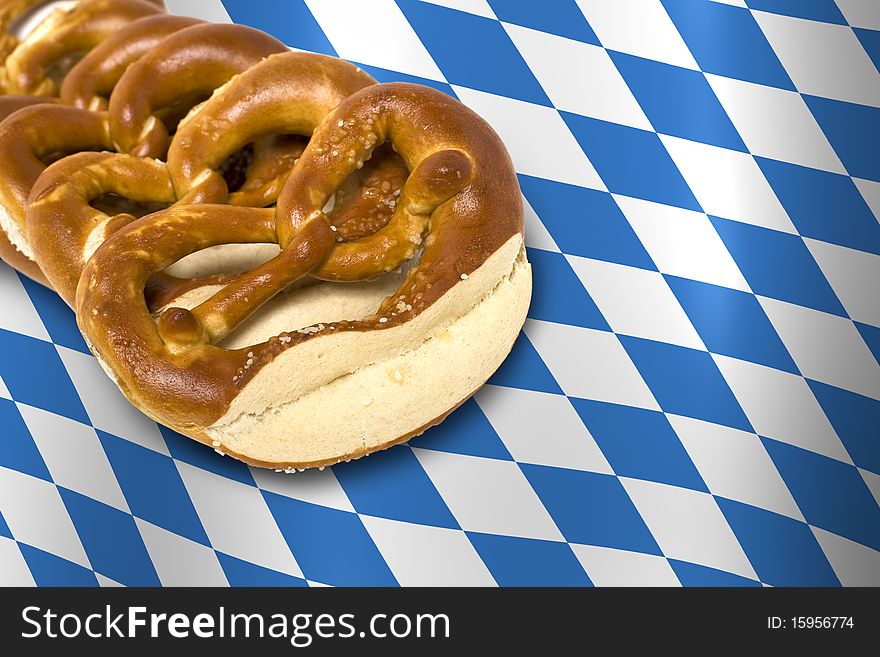 German Bavarian Oktoberfest Pretzel
