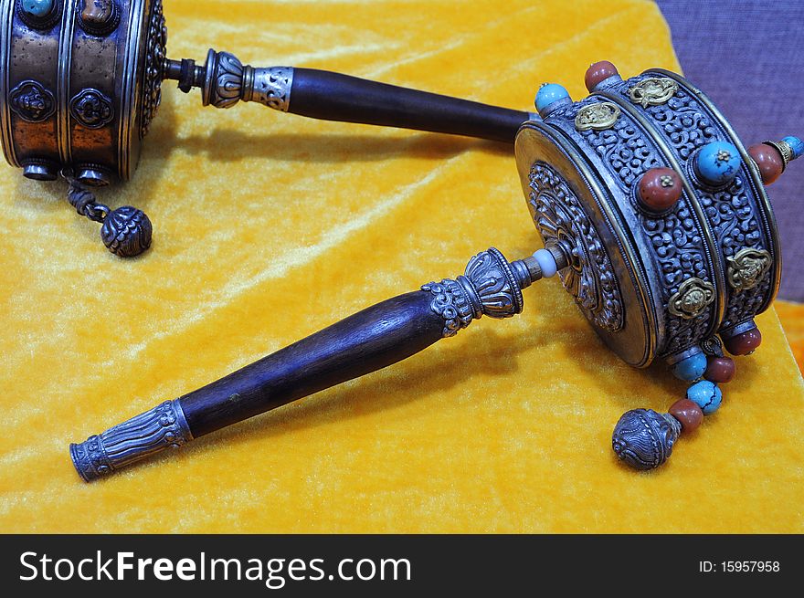 Tibet buddhist instrument, tibet artwork