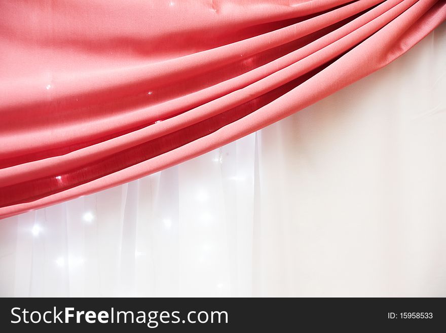 A red satin decoration background