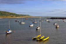 Moored Boats In Barmouth Royalty Free Stock Photos Moored Boats In Barmouth Royalty Free Stock Photos