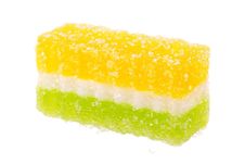 Fruit Candy Slices On The White Royalty Free Stock Images